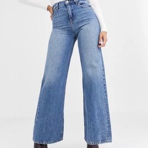 Topshop high waisted wide jean